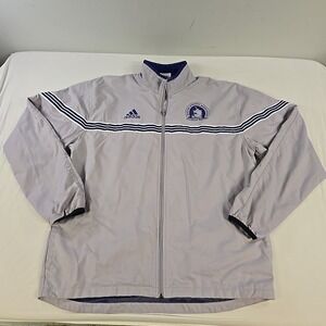 Vintage Adidas Boston Marathon 2000 Celebration Jacket Mens Size XL Gray Running